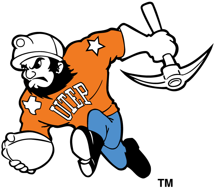 UTEP Miners 1992-2003 Mascot Logo diy iron on heat transfer...